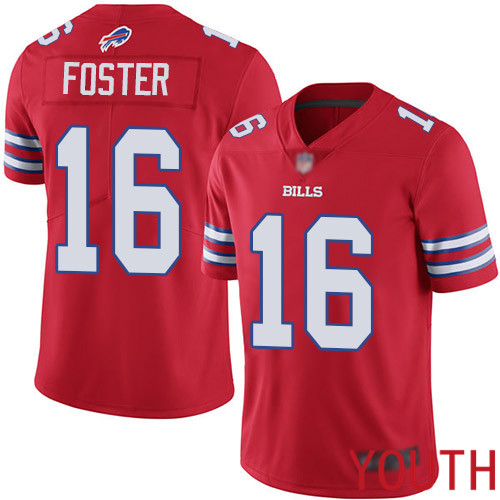 Youth Buffalo Bills #16 Robert Foster Limited Red Rush Vapor Untouchable NFL Jersey->youth nfl jersey->Youth Jersey
